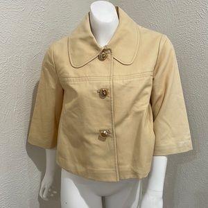 Lilly Pulitzer Cropped Yellow Jacket